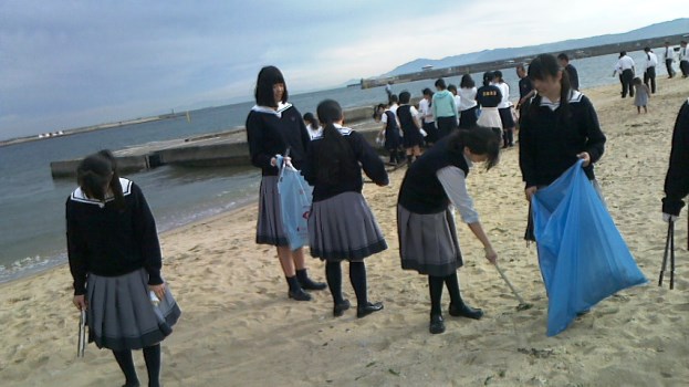 須磨海水浴場　マナーアップキャンペーン