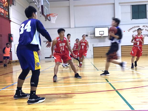男子バスケットボール部 カナディアンアカデミーと交流戦 兵庫県 私立 高校 神戸野田高等学校